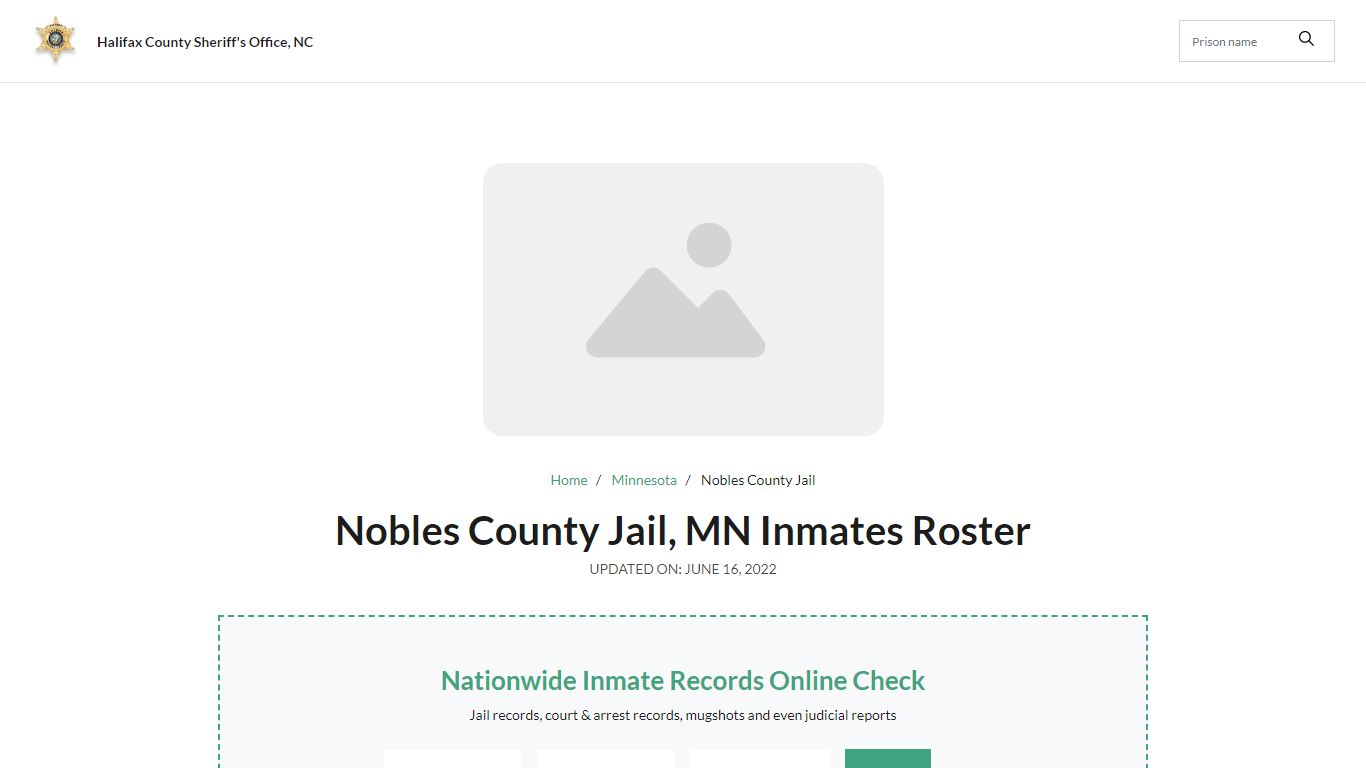 Nobles County Jail, MN Jail Roster, Name Search